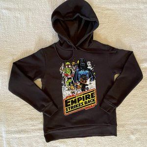 Retro Star Wars Empire Strikes Back Sweatshirt Black - Women's X-Small